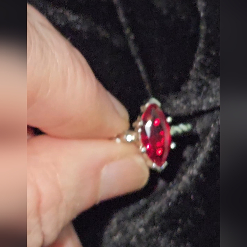 Ruby Colored Ring - image 7
